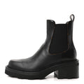 Louis Vuitton Calfskin Monogram Beaubourg Ankle Boots 39.5 Black