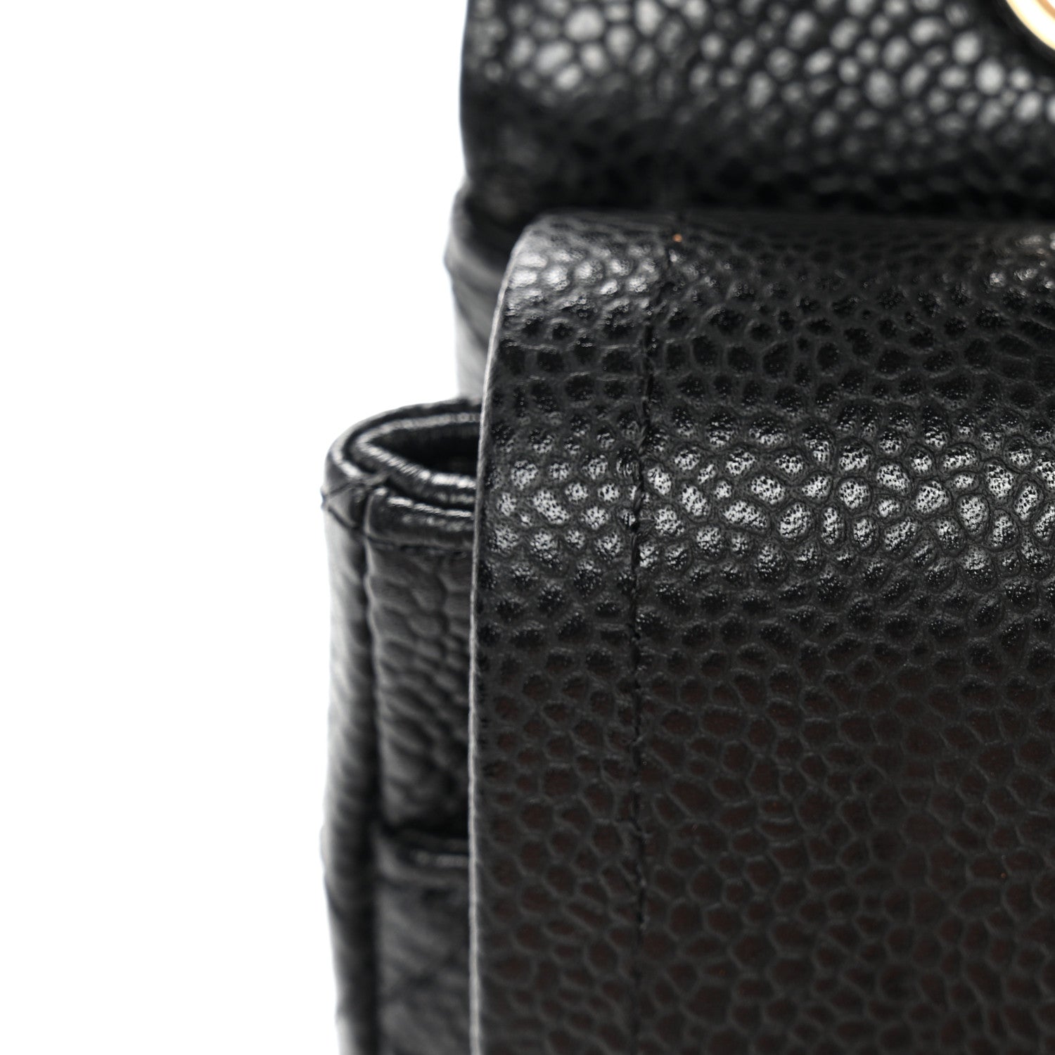 Chanel Caviar Quilted Medium Double Flap Black