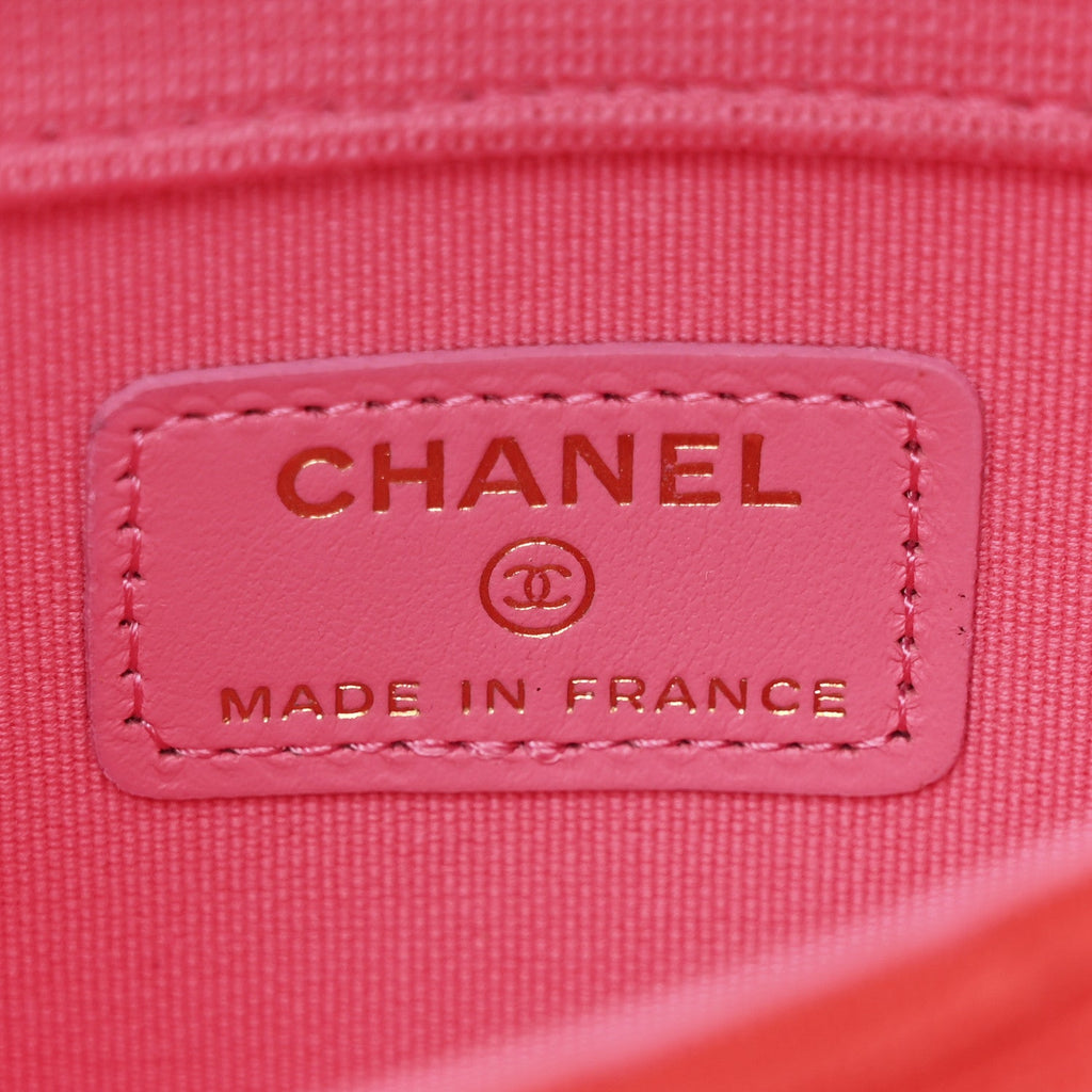 Chanel Jersey Quilted Micro Mini Flap Red
