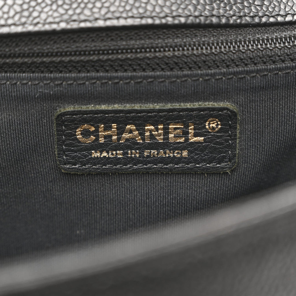 Chanel Caviar Quilted New Medium Boy Flap Black