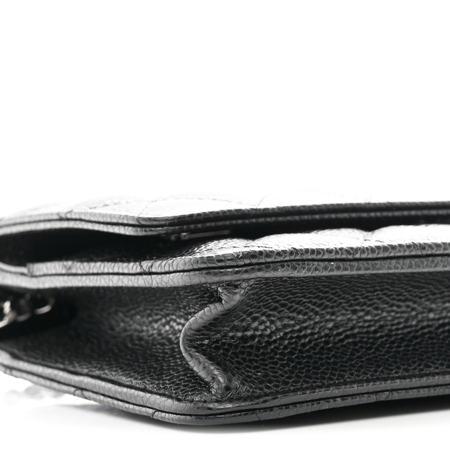 Chanel Caviar Quilted Wallet on Chain WOC Black