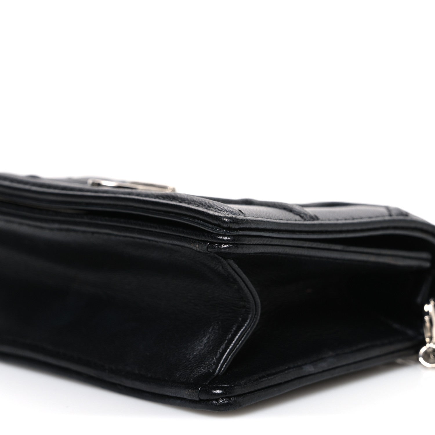 Christian Dior Lambskin Baby Diorama Flap Bag Black