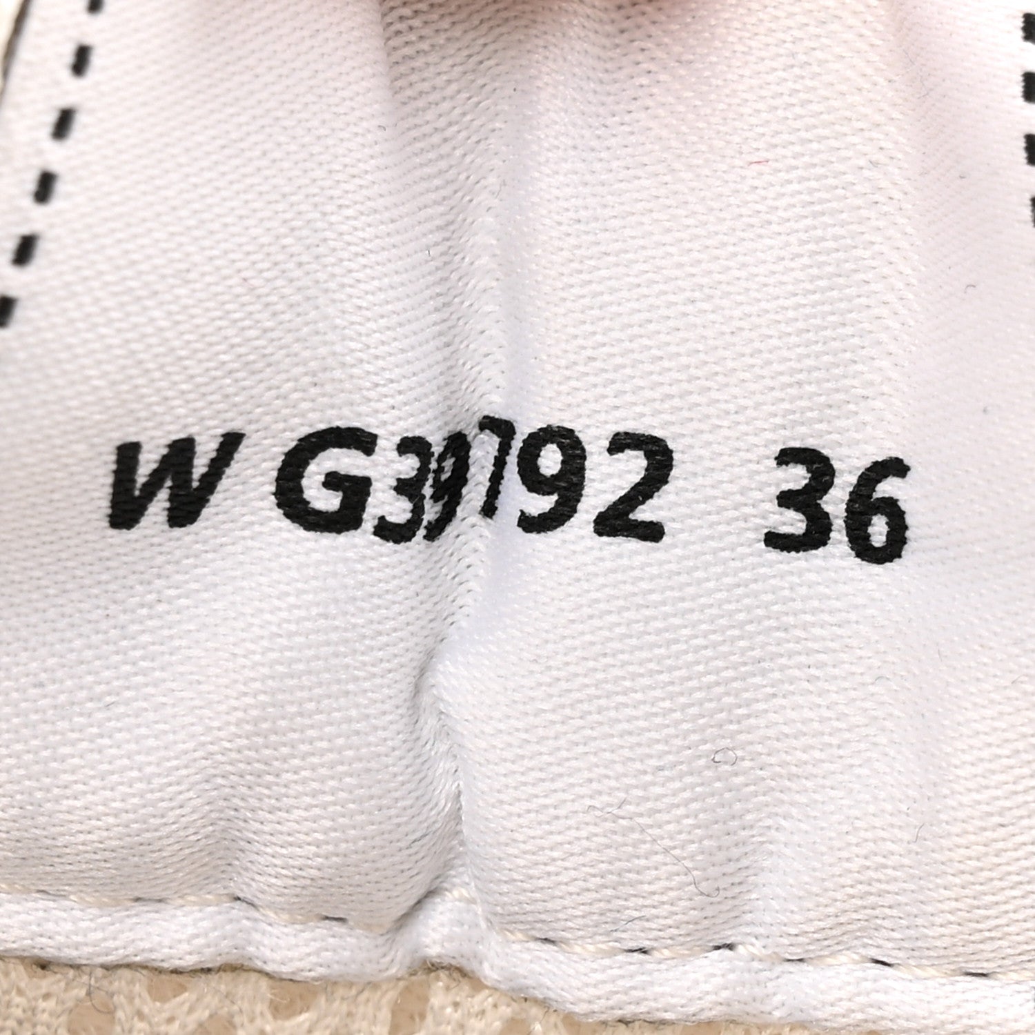 Fabric Laminated Calfskin Stretch CC Womens Sneakers 36 White Silver