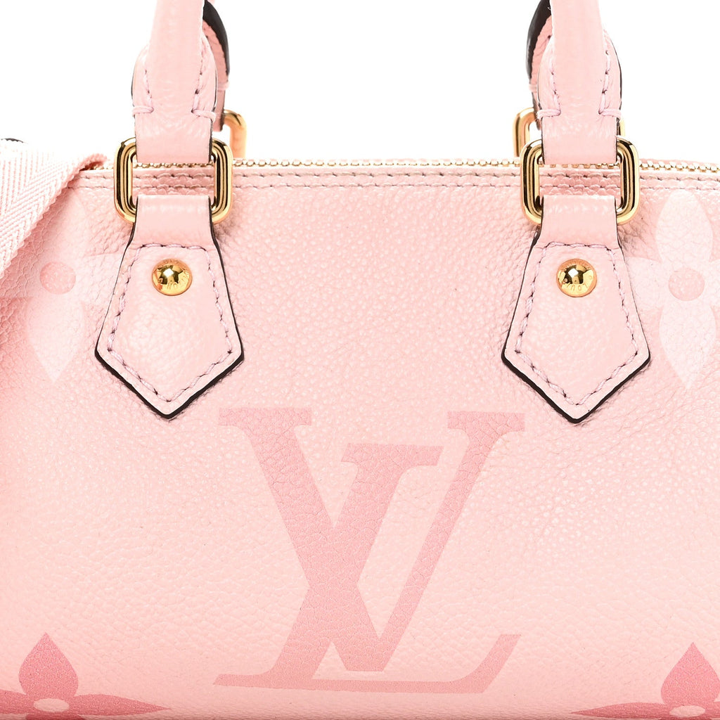 Louis Vuitton Empreinte Monogram Giant By The Pool Papillon BB Bouton De Rose