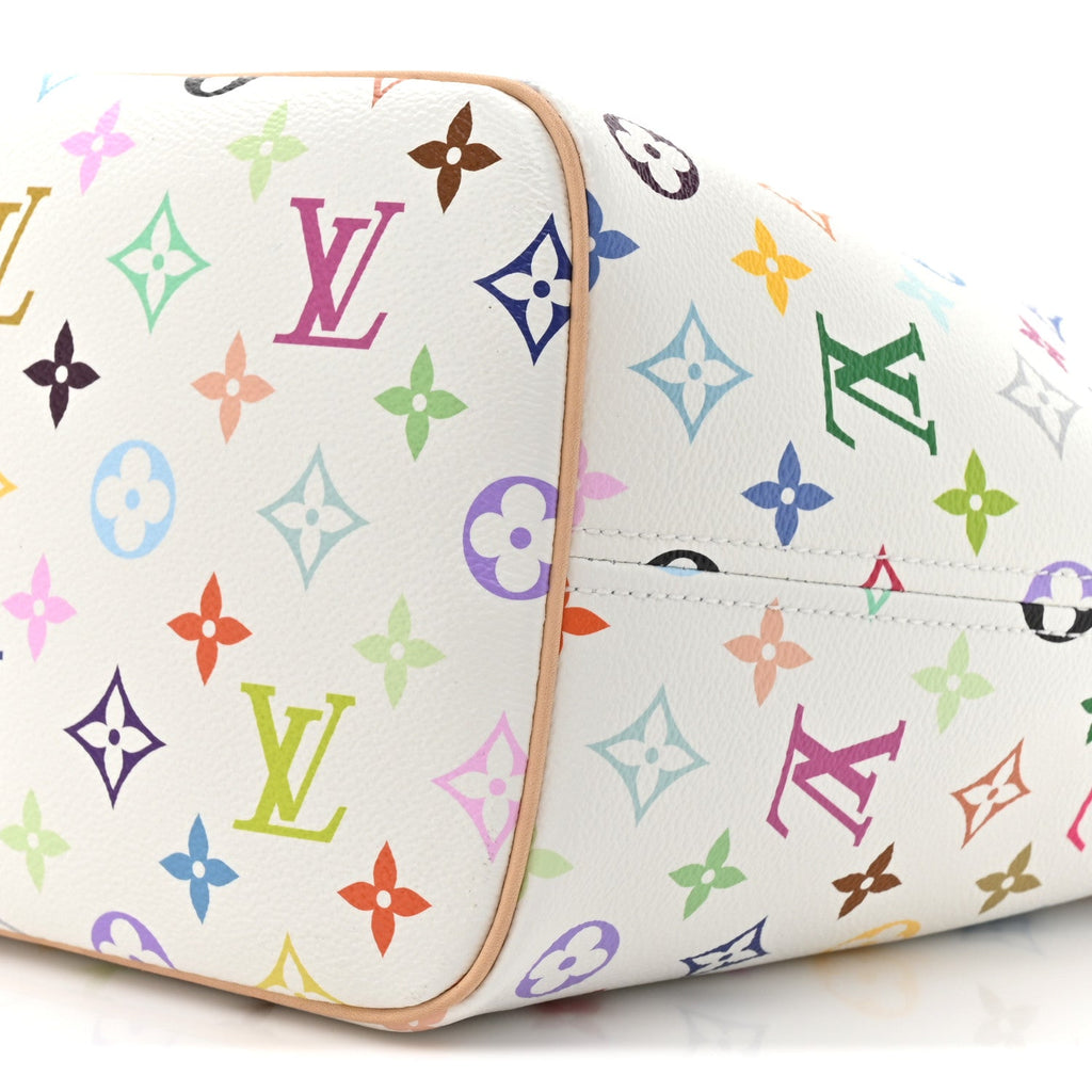 Louis Vuitton LV x TM Monogram Multicolor Neverfull MM White