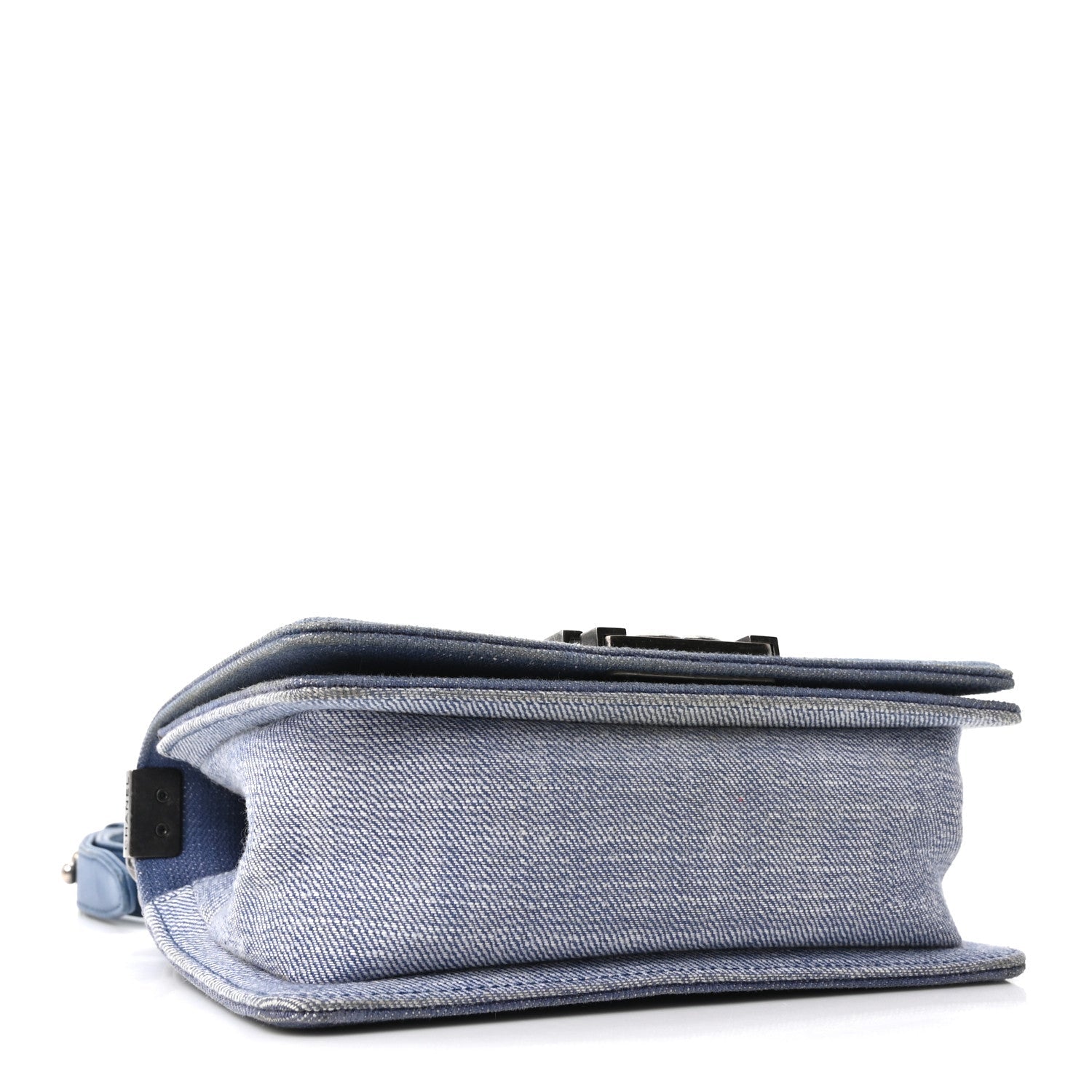 Chanel Denim Chevron Small Boy Flap Light Blue