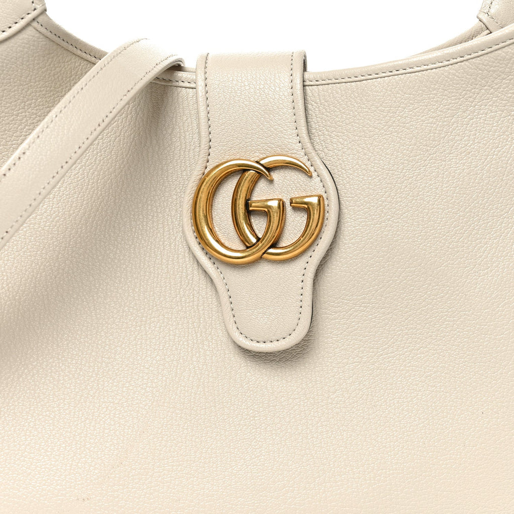Gucci Goatskin Medium Aphrodite Shoulder Bag Mystic White