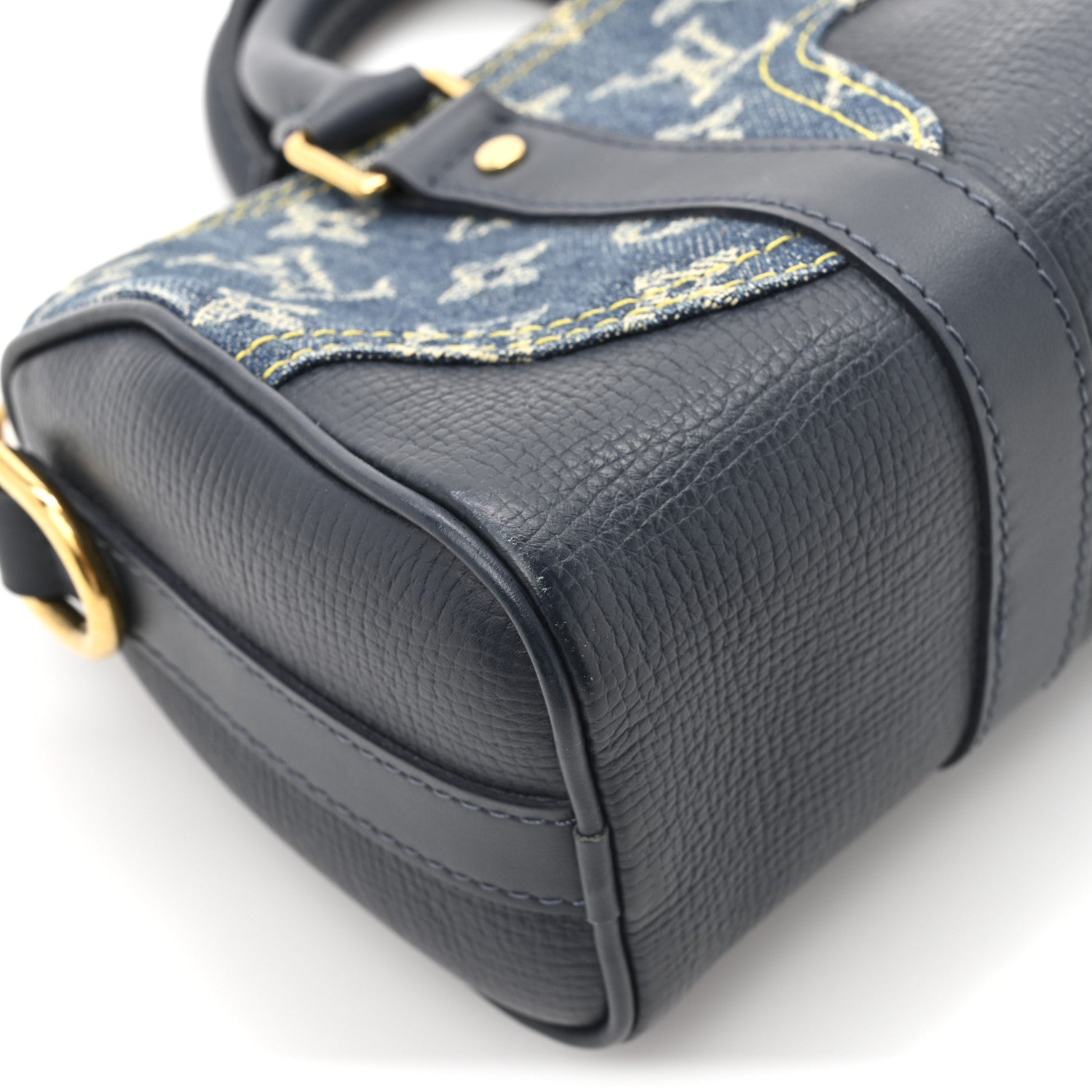 Louis Vuitton X NIGO Taurillon Monogram Denim Drip Keepall XS Blue