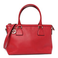 Gucci Dollar Calfskin GG Charm Satchel Red