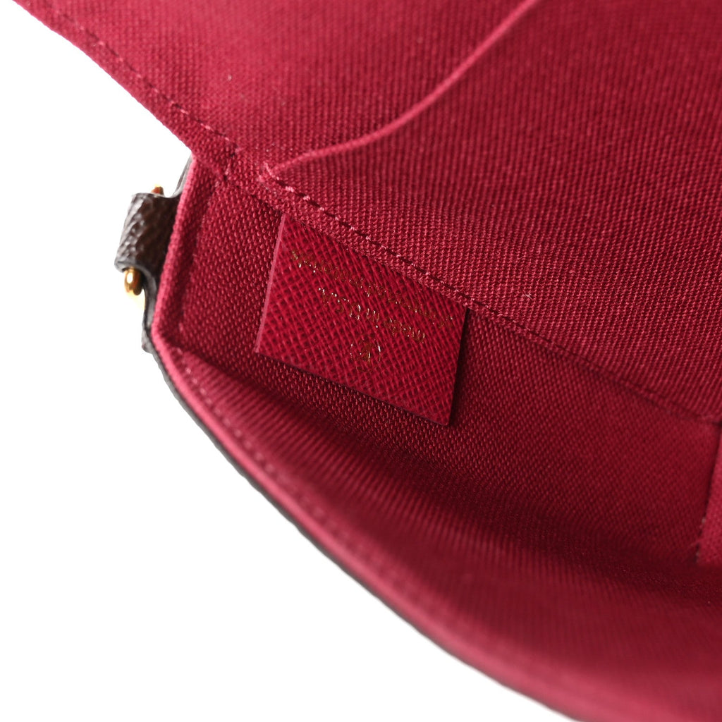 Louis Vuitton Monogram Pochette Felicie Chain Wallet Fuchsia