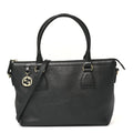 Gucci Dollar Calfskin GG Charm Satchel Black