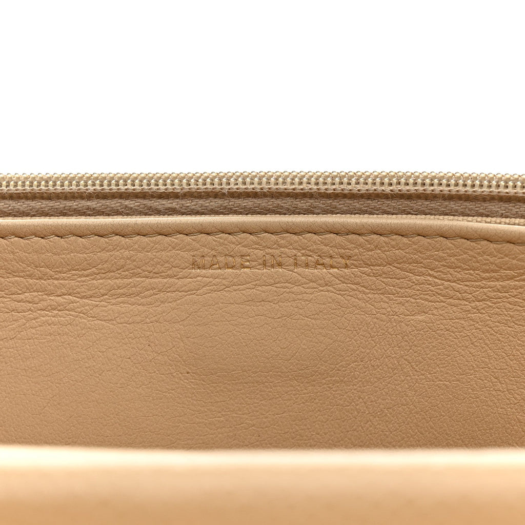 Chanel Caviar Quilted Wallet On Chain WOC Beige