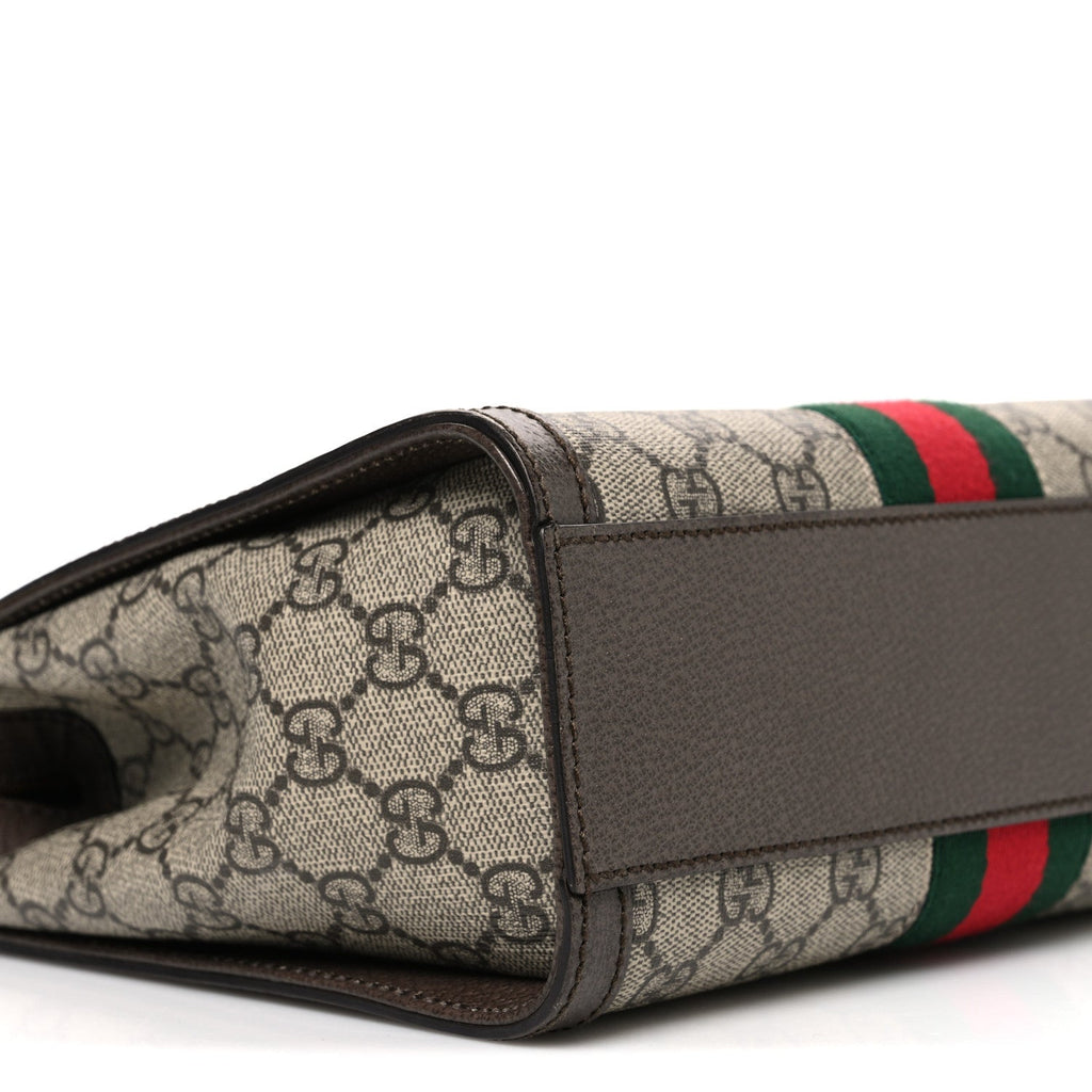 Gucci GG Supreme Monogram Small Ophidia Tote Bag Brown
