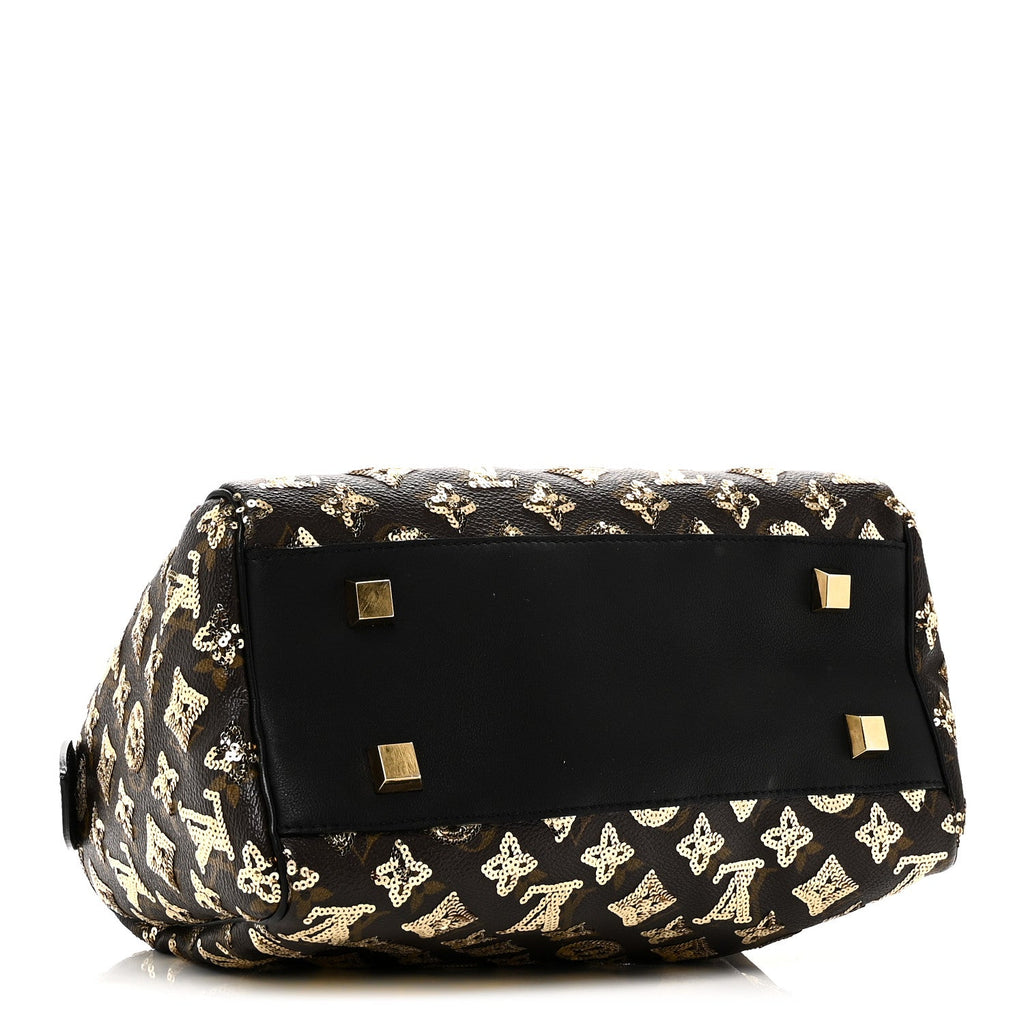 Louis Vuitton Monogram Sequins Eclipse Speedy 28 Gold