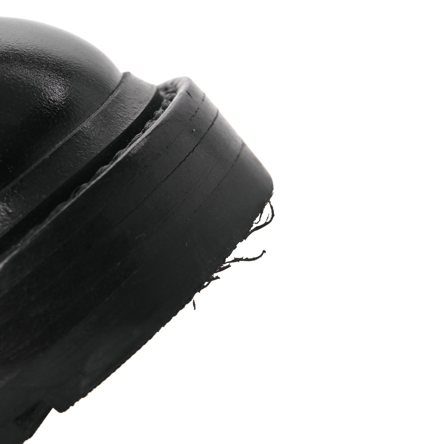 Chanel Shiny Calfskin Quilted Lace Up Combat Boots 37 Black