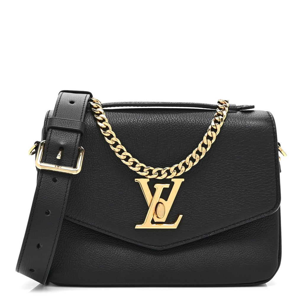 Louis Vuitton Grained Calfskin Lockme Oxford Black