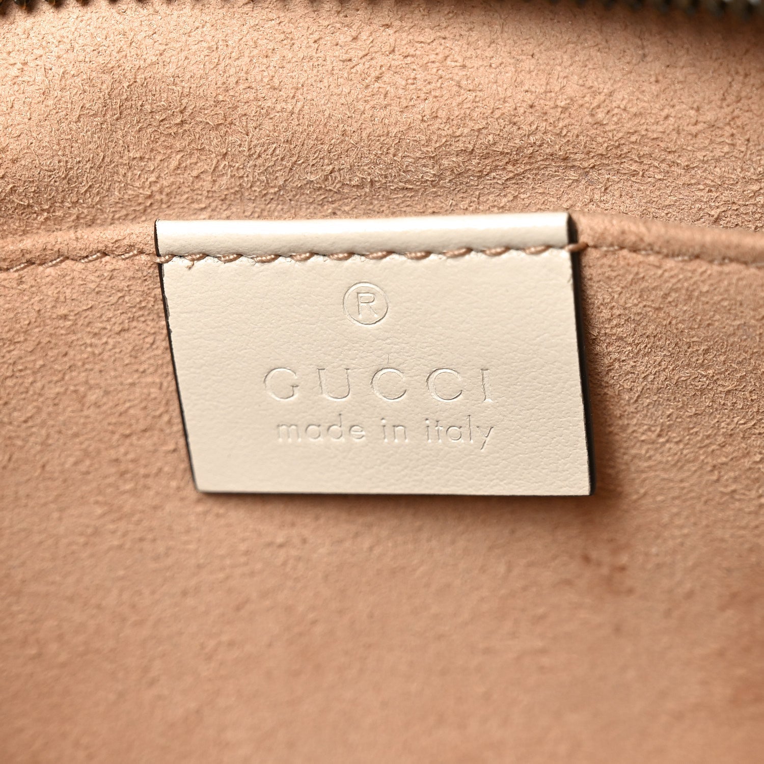 Gucci Calfskin Matelasse Small GG Marmont Chain Shoulder Bag White