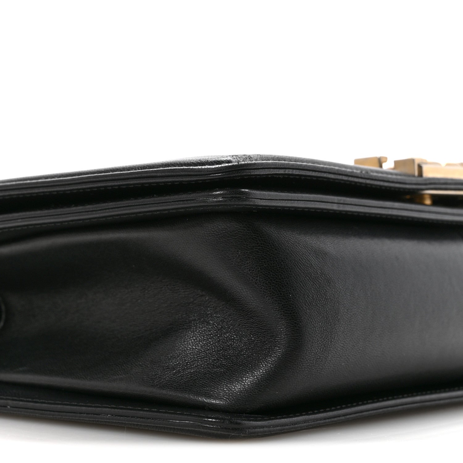 Chanel Lambskin Quilted Medium Boy Flap Black
