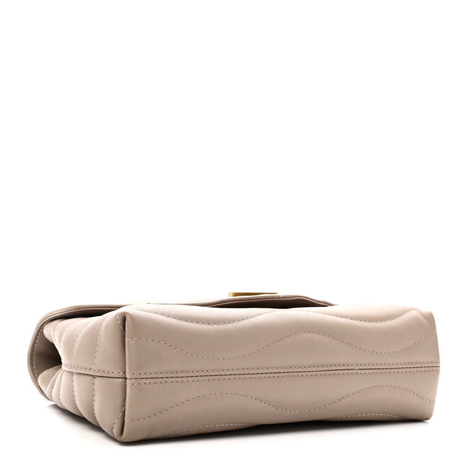 Louis Vuitton Calfskin LV New Wave Chain Bag Taupe