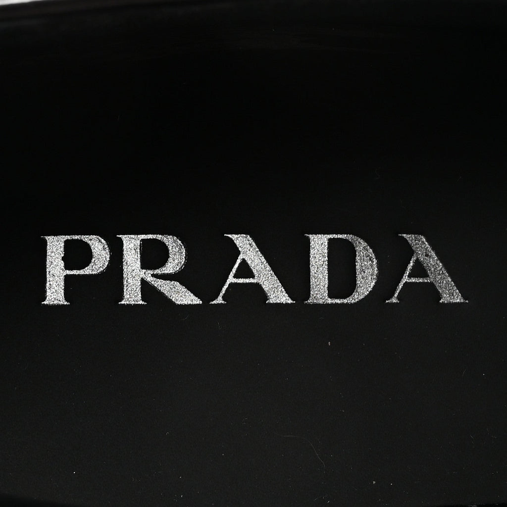 Prada Spazzolato Loafers 38 Black
