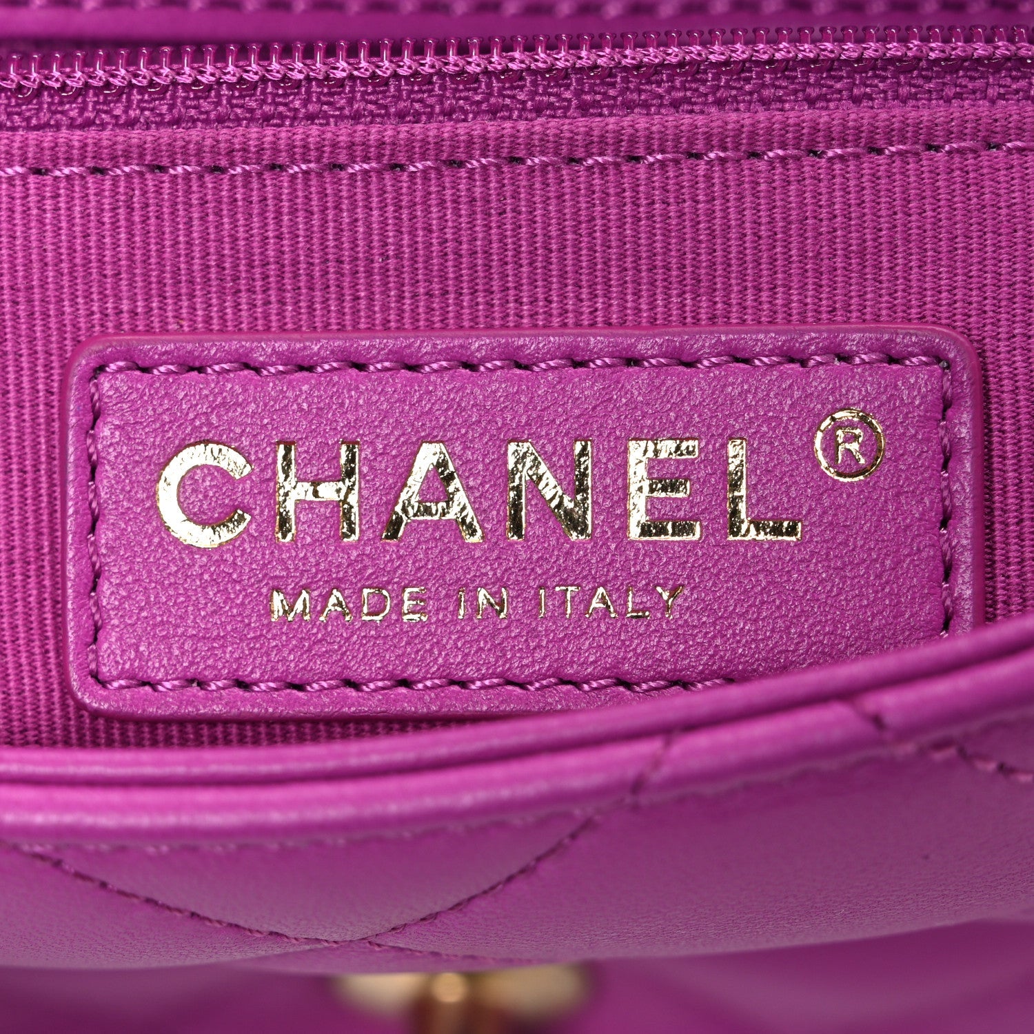 Chanel Lambskin Quilted CC Small Dynasty Flap Purple