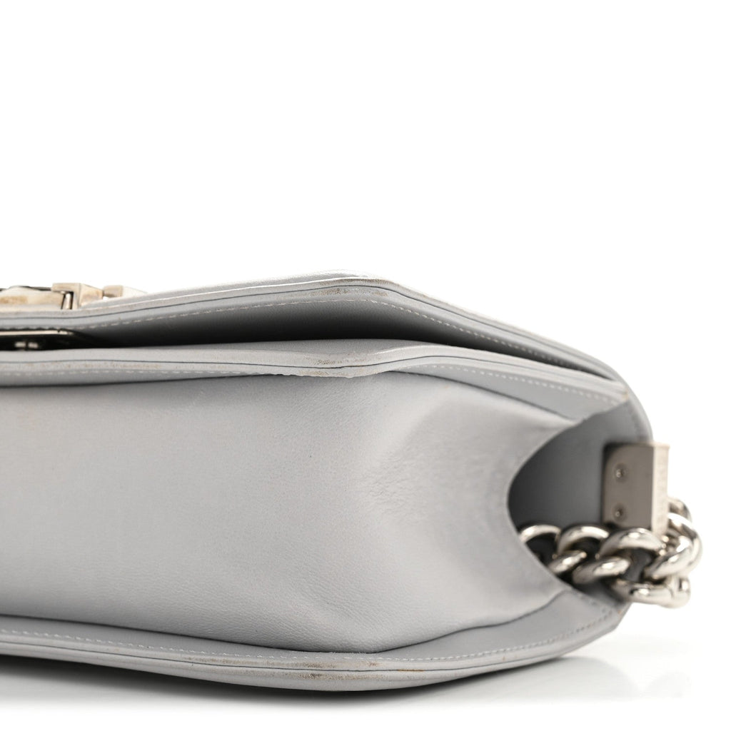 Chanel Lambskin Quilted Small Boy Flap Grey
