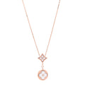 Louis Vuitton 18K Pink Gold Diamond Mother of Pearl Color Blossom Drop Pendant Necklace