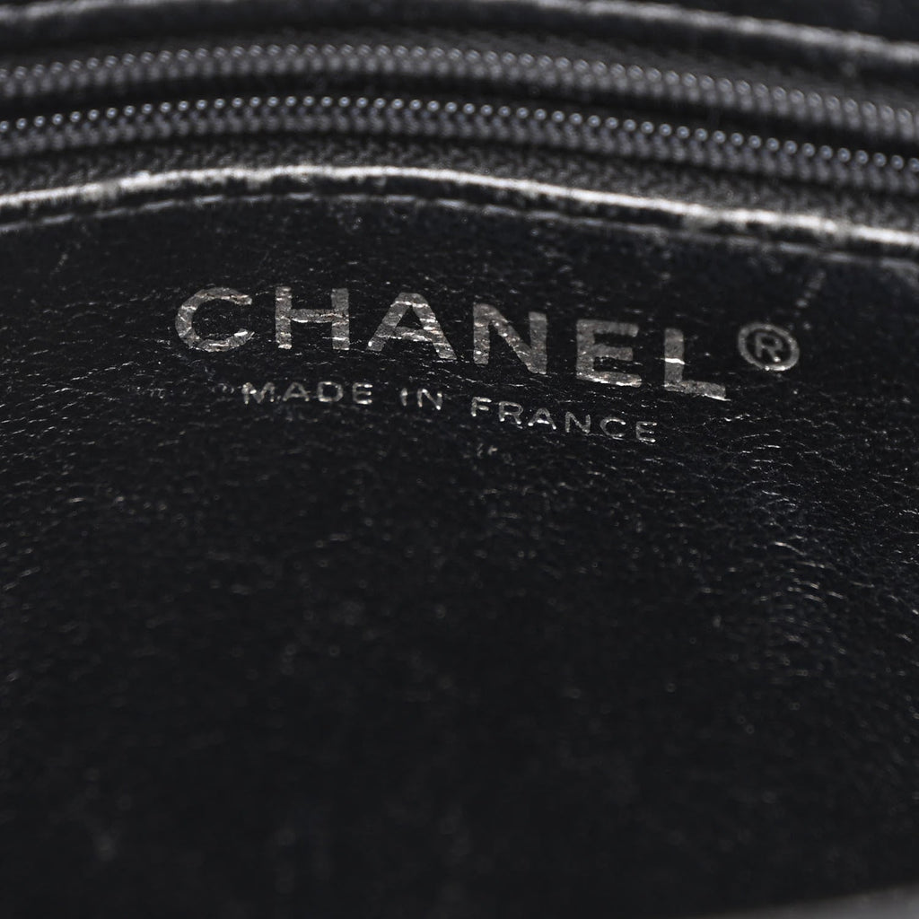 Chanel Caviar Quilted Medallion Tote Black