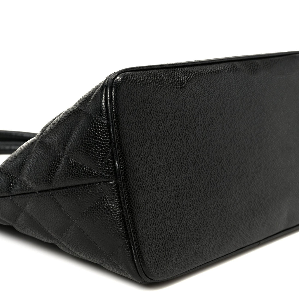 Chanel Caviar Quilted Medallion Tote Black