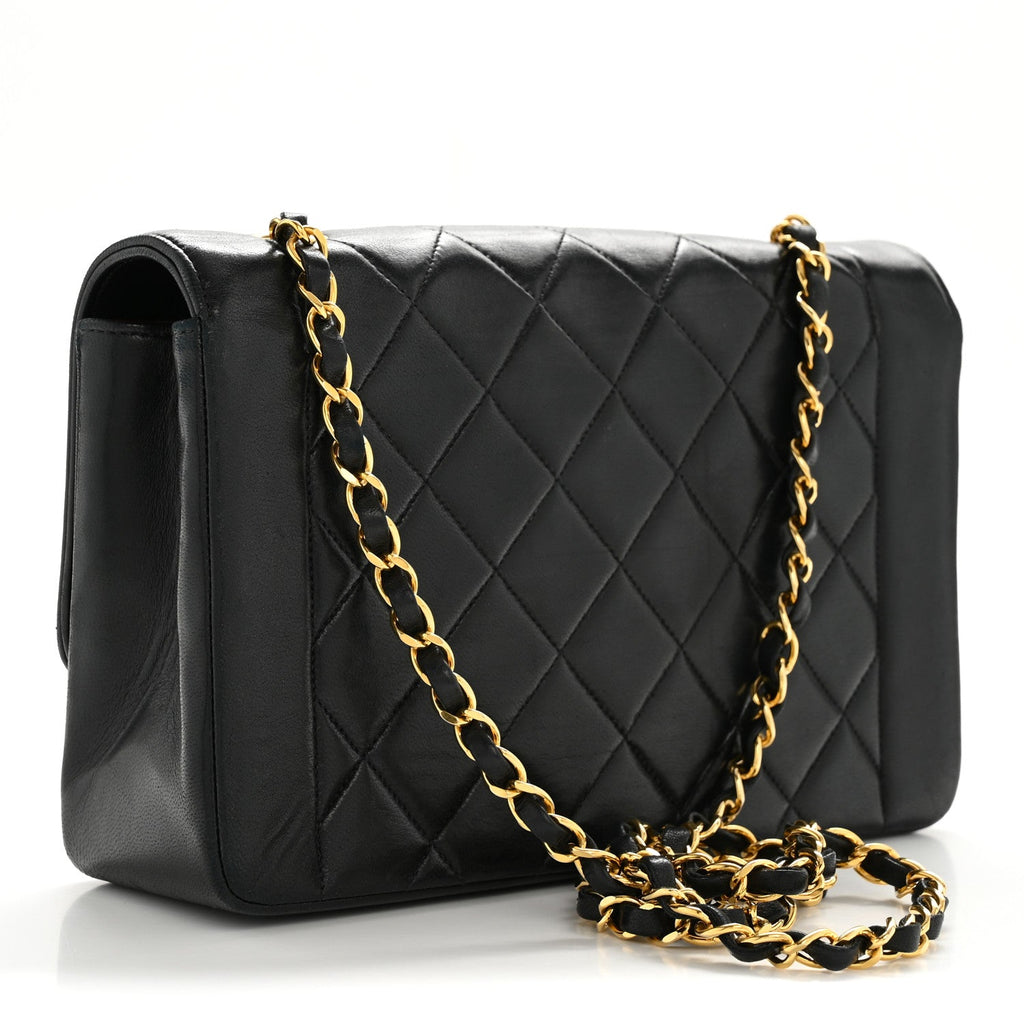 Chanel Lambskin Quilted Medium Single Flap Black