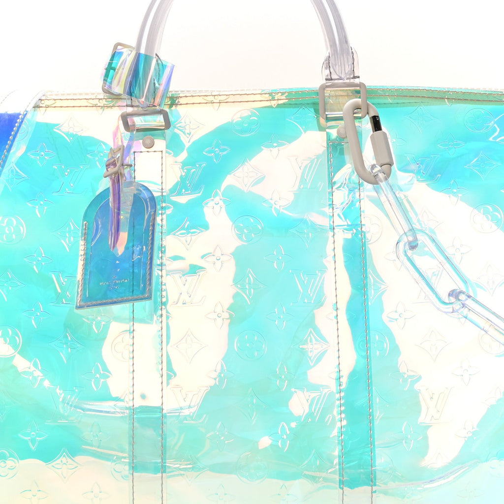 Louis Vuitton PVC Monogram Keepall Bandouliere 50 Iridescent Prism