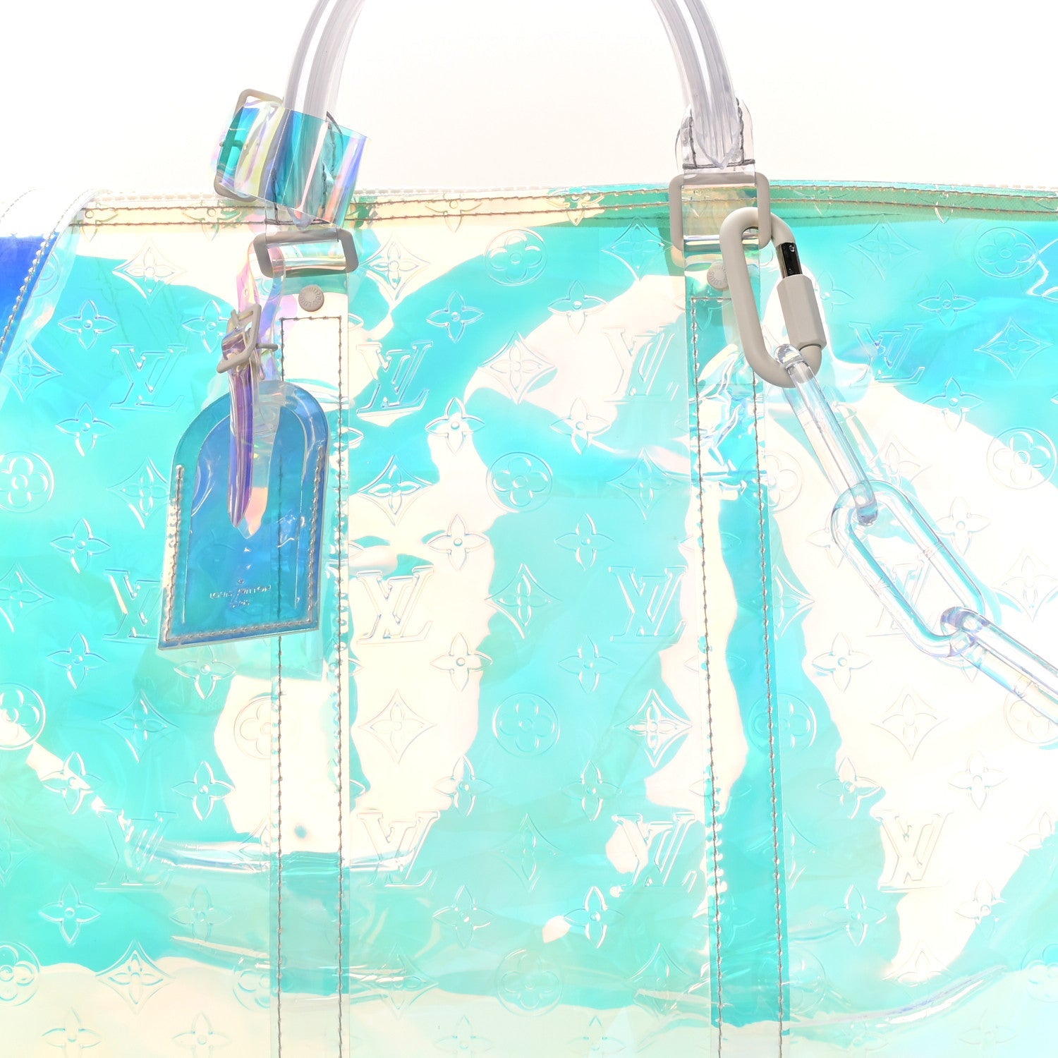 Louis Vuitton PVC Monogram Keepall Bandouliere 50 Iridescent Prism