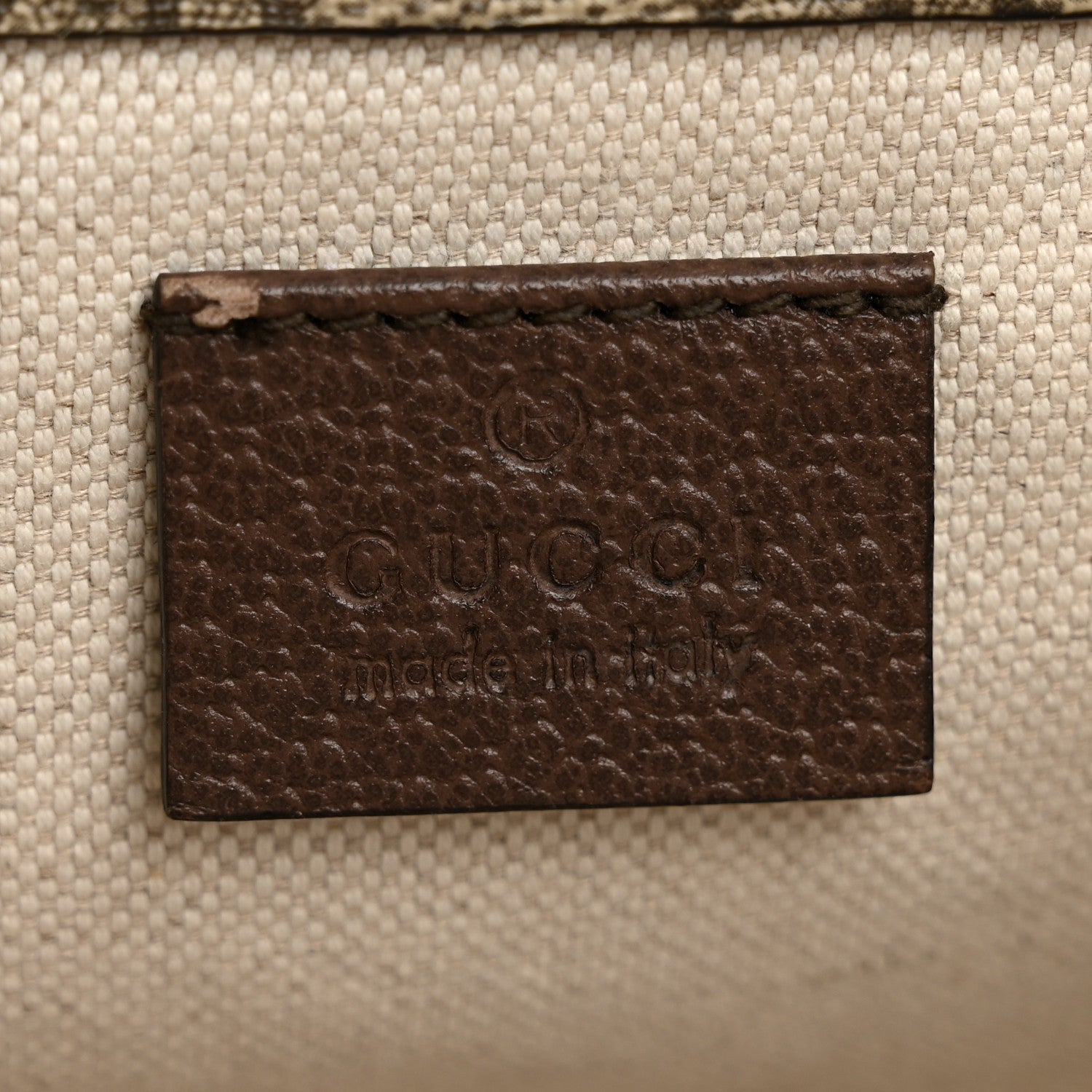 Gucci GG Supreme Monogram Web Small Neo Vintage Double Flap Messenger Bag Beige New Acero