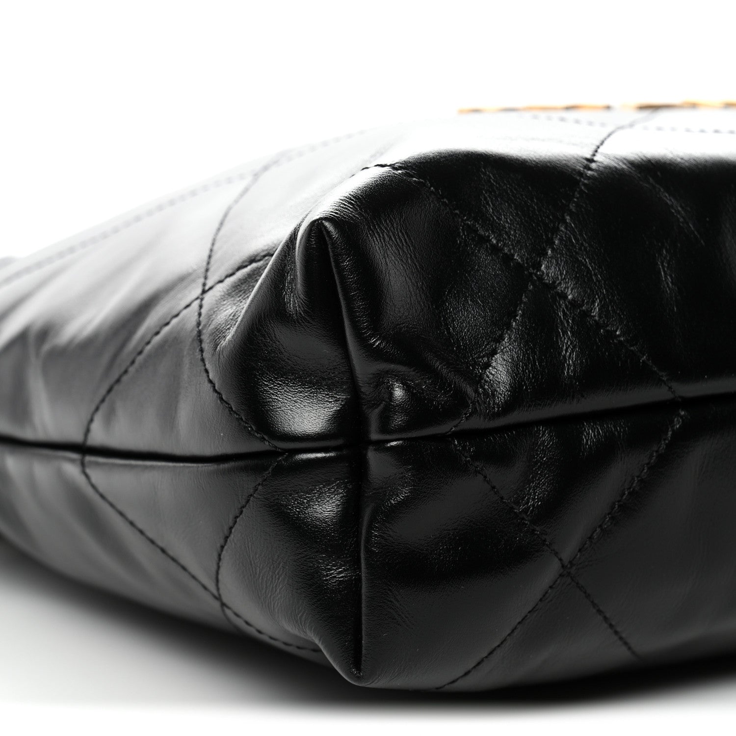Chanel Shiny Calfskin Quilted Small Chanel 22 Black