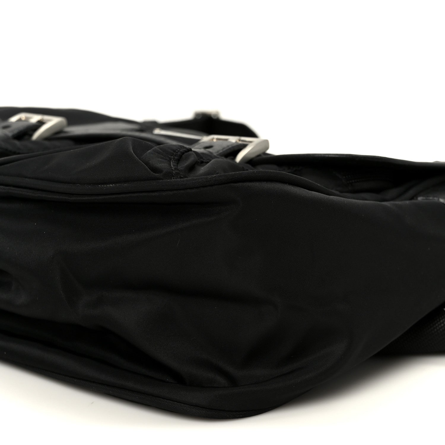 Prada Tessuto Nylon Messenger Bag Black