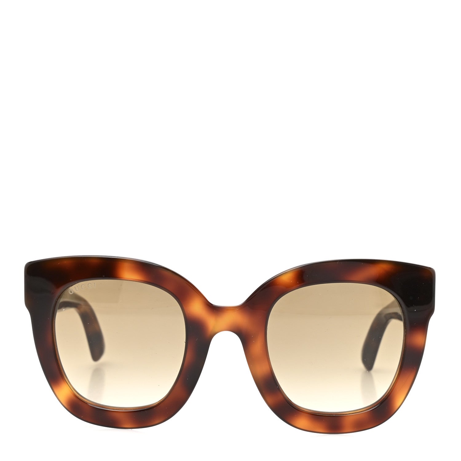 Gucci Round Frame Star Sunglasses GG0208S Tortoise