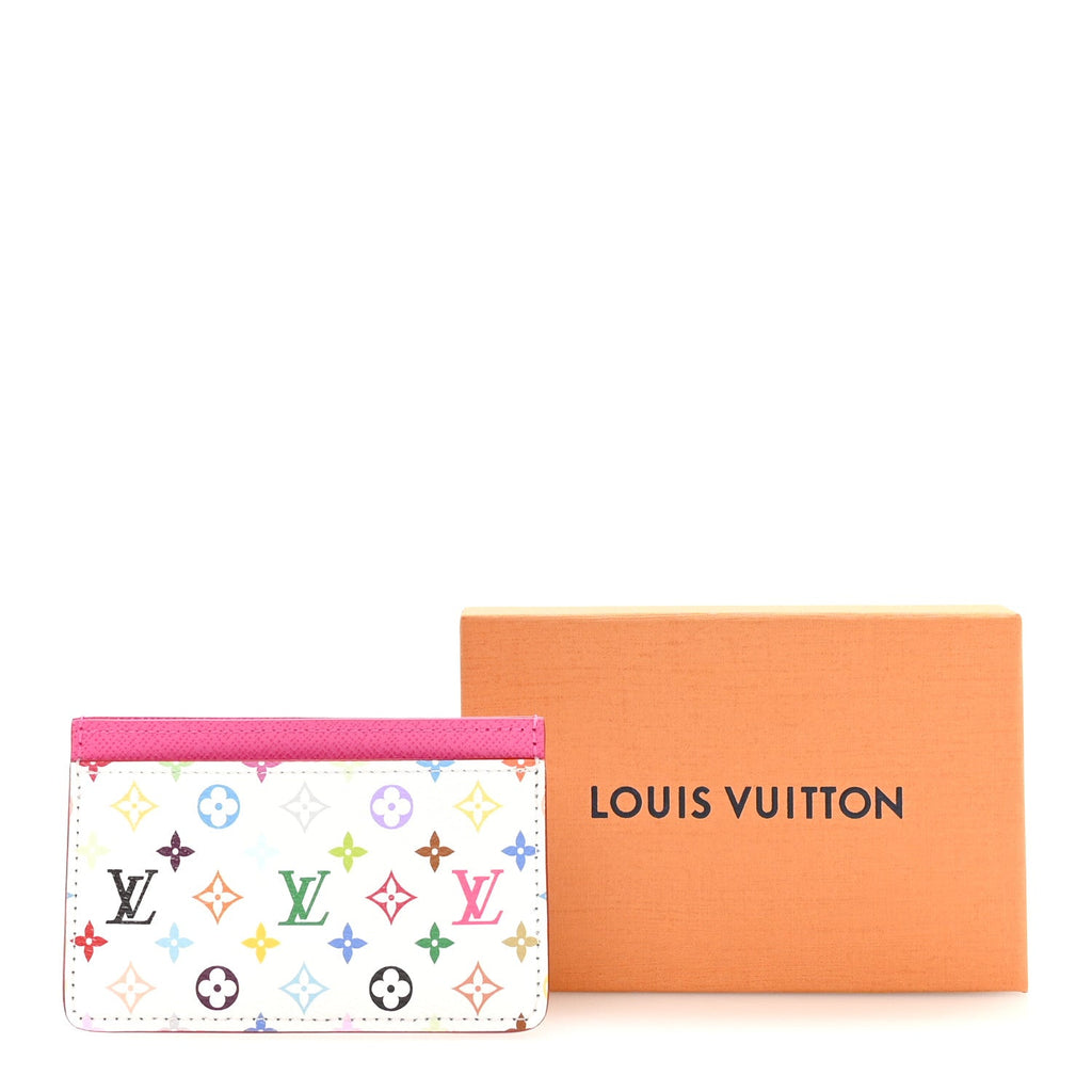 Louis Vuitton LV X TM Monogram Multicolor Card Holder Kawaii Pink
