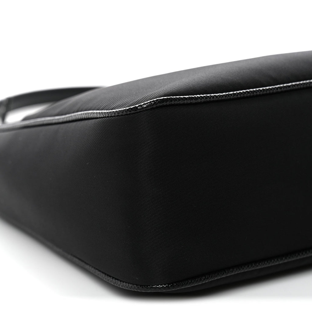 Prada Tessuto Nylon Saffiano Mini Re-Edition 2005 Bag Black