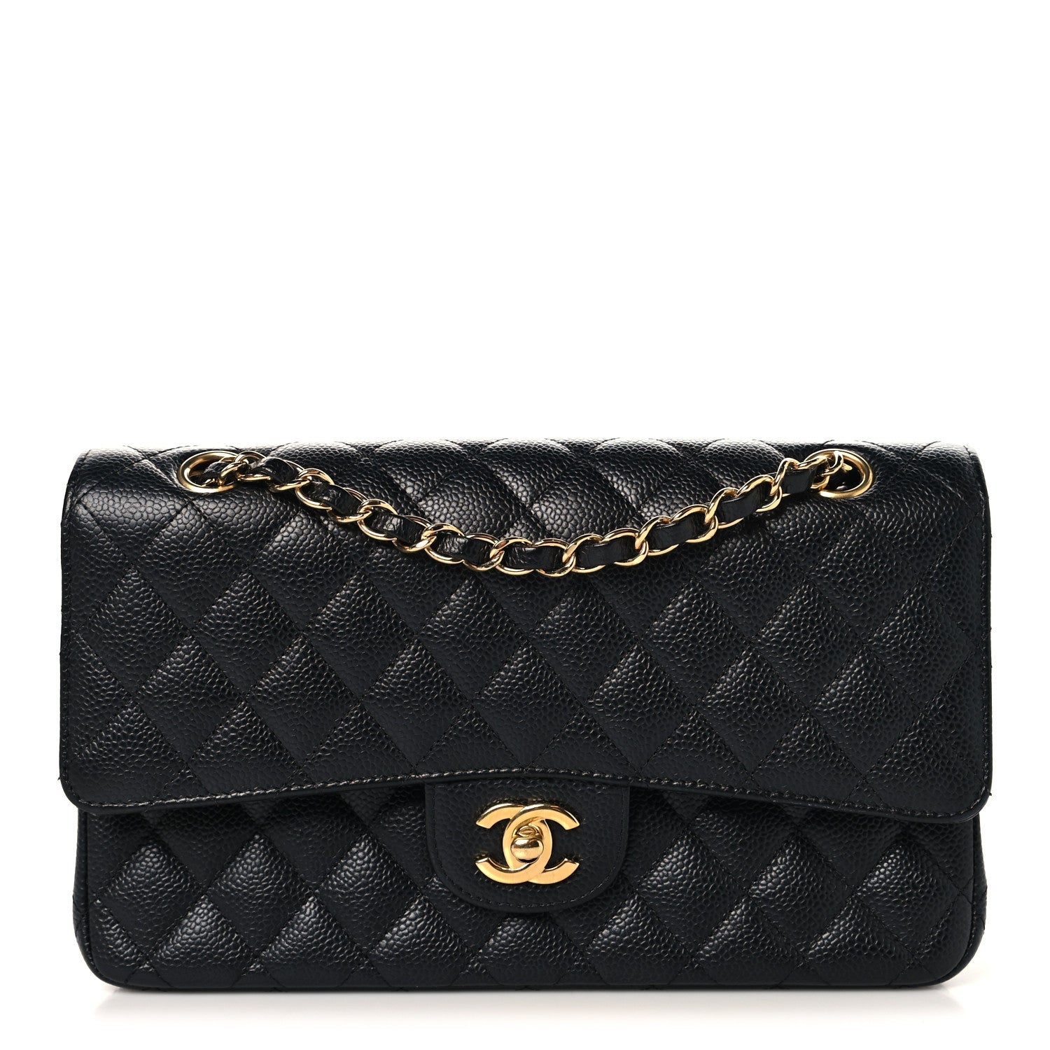 Chanel Caviar Quilted Medium Double Flap Black