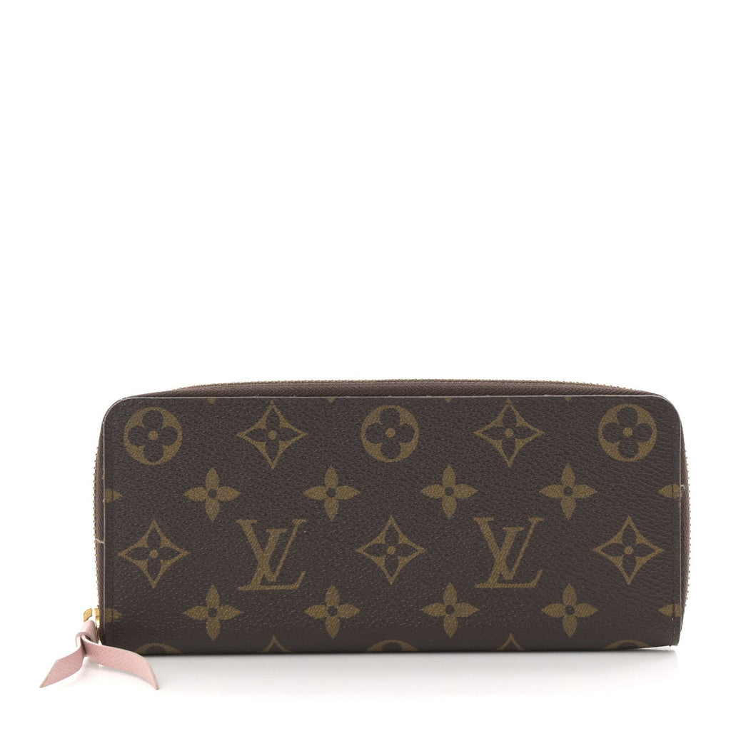 Louis Vuitton Monogram Clemence Wallet Rose Ballerine