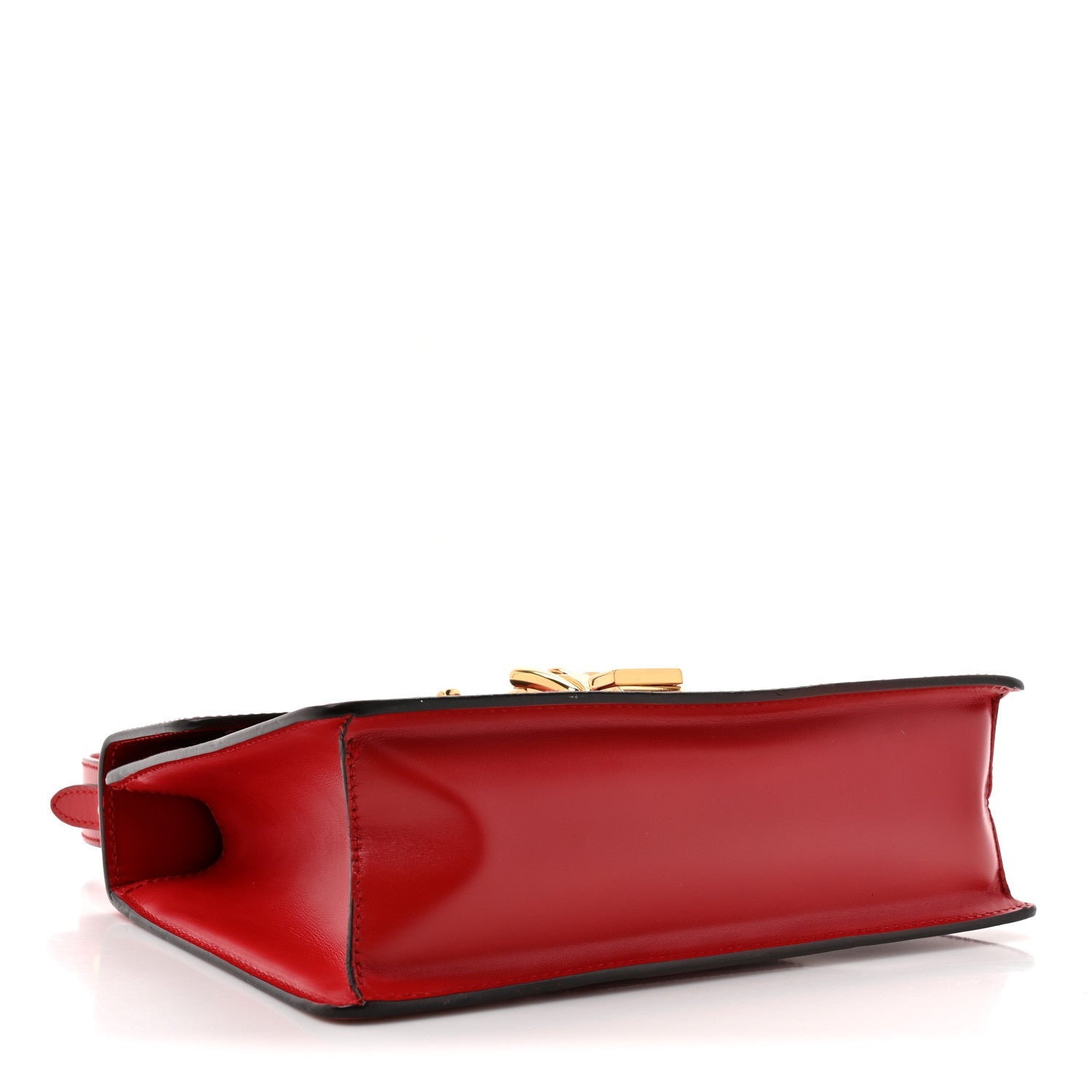 Gucci Calfskin Small Sylvie Shoulder Bag Hibiscus Red