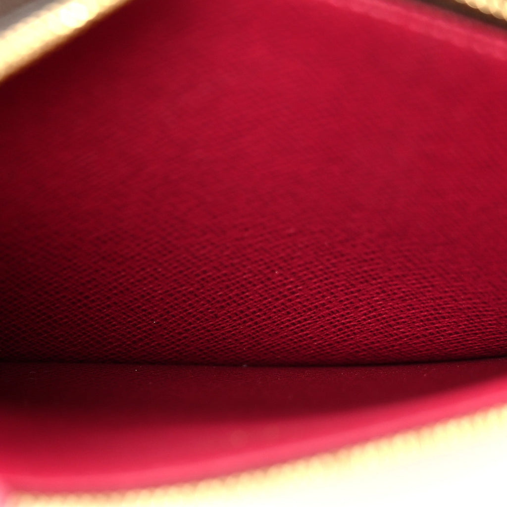 Louis Vuitton Monogram Pochette Felicie Chain Wallet Fuchsia