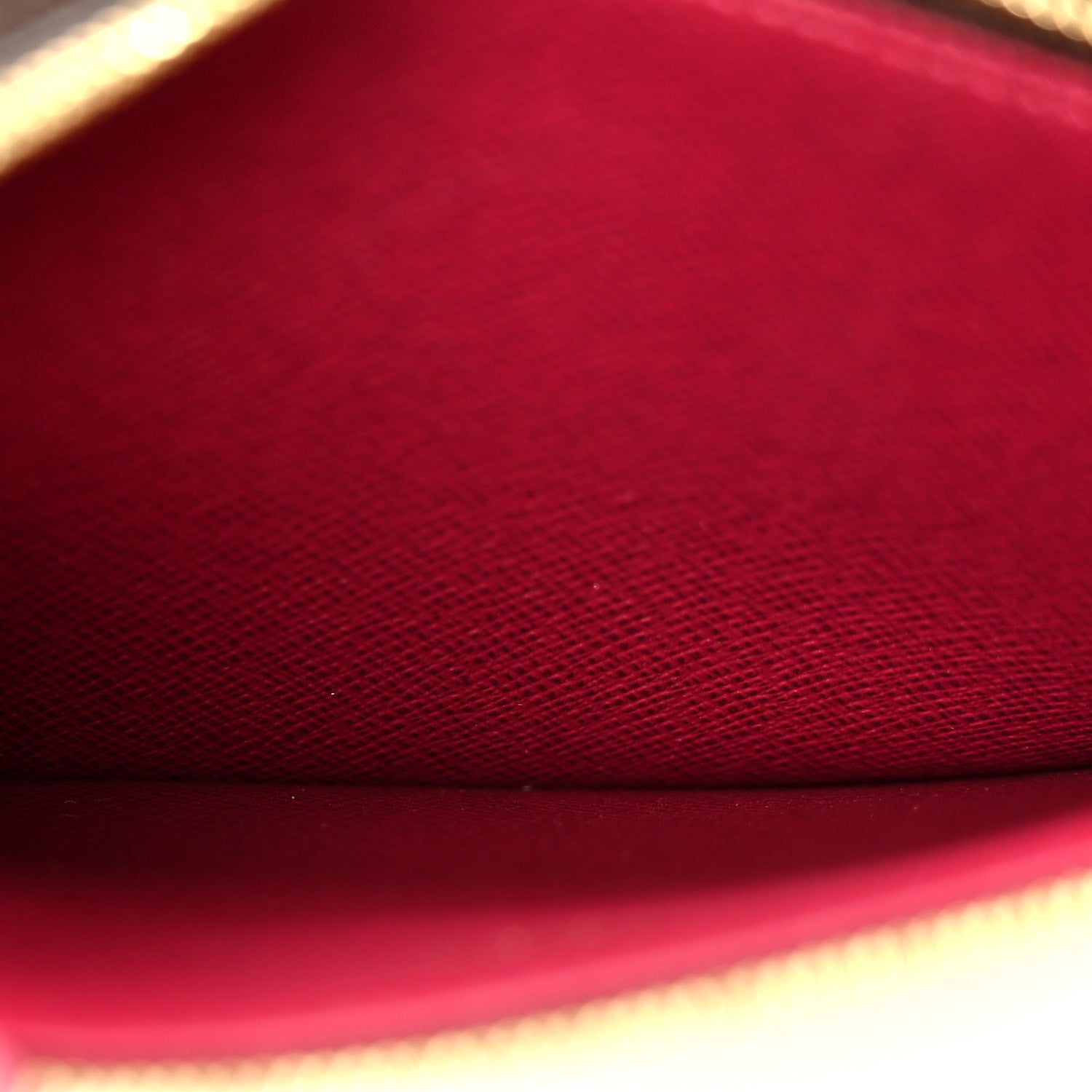 Louis Vuitton Monogram Pochette Felicie Chain Wallet Fuchsia