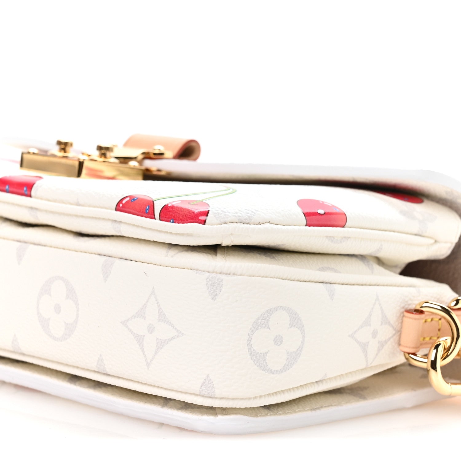 Louis Vuitton LV X TM Monogram Cerises Pochette Metis East West White