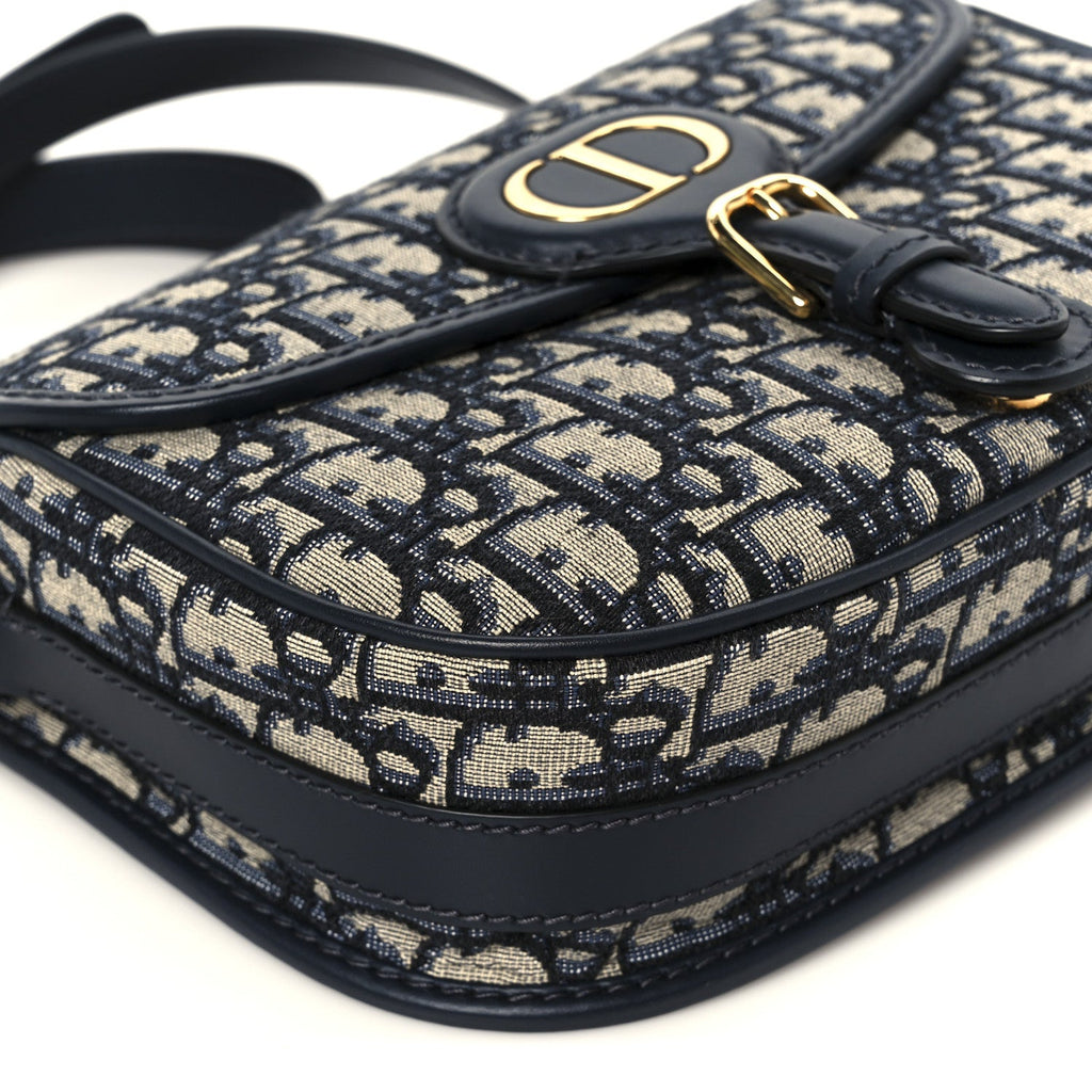 Christian Dior Oblique Medium Bobby Flap Blue