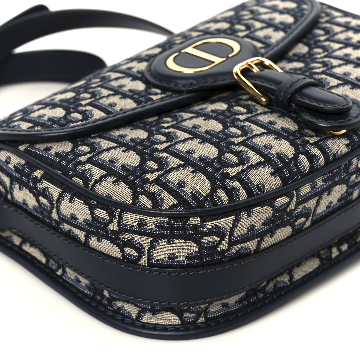 Christian Dior Oblique Medium Bobby Flap Blue