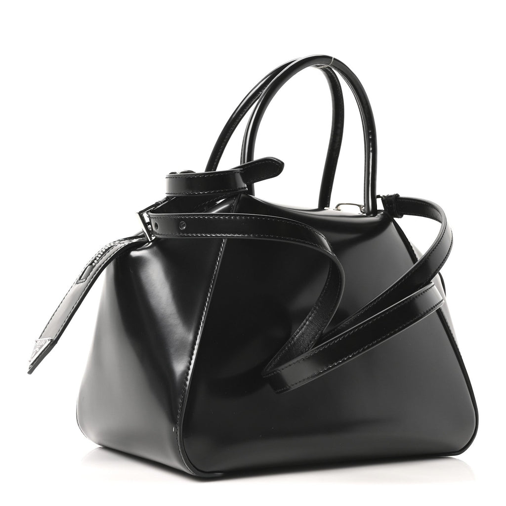 Prada Spazzolato Small Supernova Handbag Black