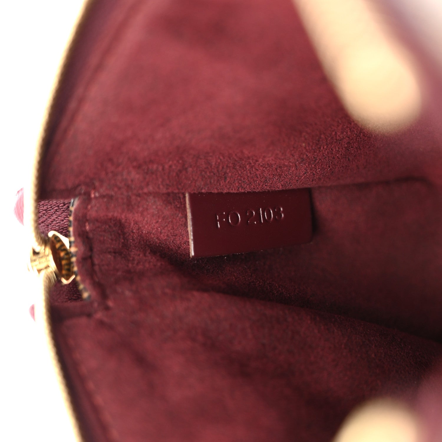 Louis Vuitton Damier Paillettes Mini Pochette Accessories Red
