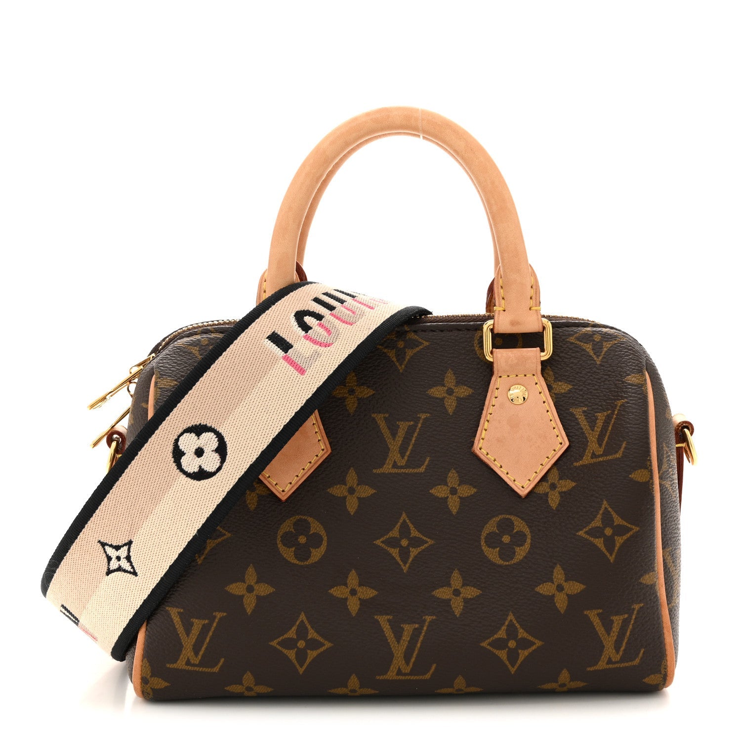 Louis Vuitton Monogram Speedy Bandouliere 20 Black