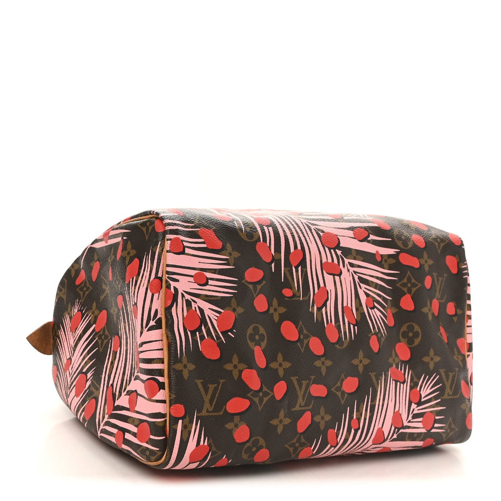 Louis Vuitton Monogram Jungle Dots Speedy 30 Sugar Pink Poppy